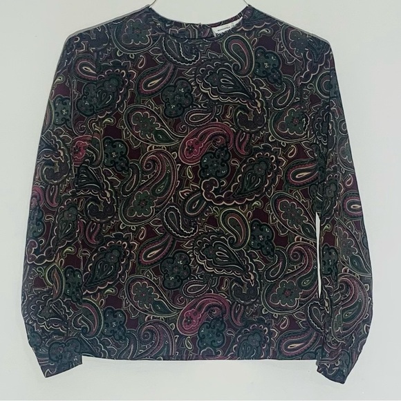 Pendleton Tops - Pendleton Paisley Women’s Long Sleeve Blouse SZ M